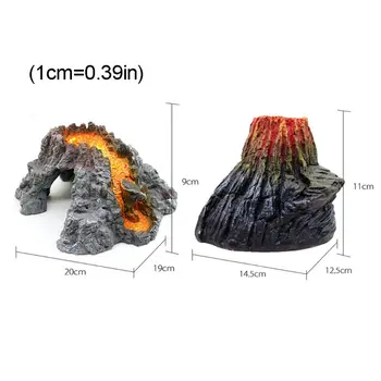 

Simulation Resin Volcano Magma Stone Aquarium Landscape Fish Tank Decoration