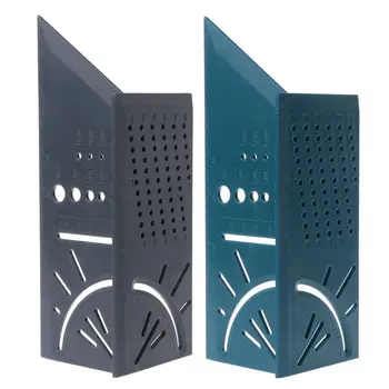 

2pcs/set Plastic Woodworking 3D 90 Degrees Multifunctional Square Gauge Angle Protractor Over T-Type Ruler Angle Mitre Angle