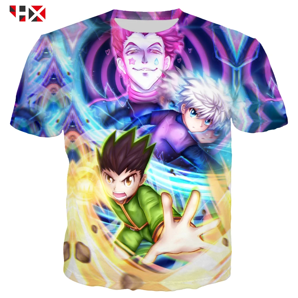 Футболка HX унисекс с 3D принтом Hunter X стильная тенниска коротким рукавом уличная