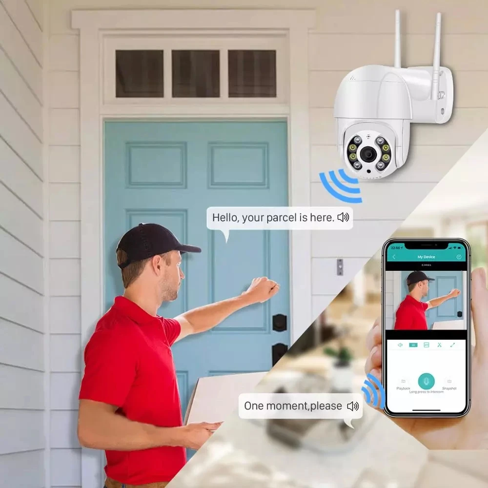 Livre de Detecção Segurança sem Fio Câmera de Vigilância hd ao ar Câmera Humana Áudio 3mp Cctv P2p Rtsp 4x Zoom Wi-fi ip 5mp 12 segurança sem fio p2p rtsp 4x zoom câmera de vigilância wi-fi