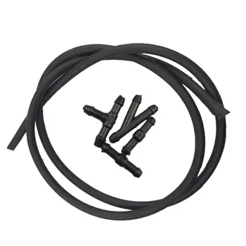 

5PCS Windshield Washer Hose kit Car Accessories Replacement Washer Nozzle Hose Connector Windshield Wiper Rubber Tube Universal