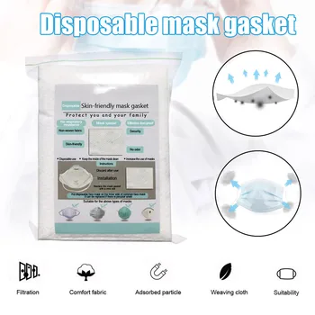 

Wholesales 10-100pcs Disposable Mask Filter Pad Anti Dust high efficiency filter Non-woven Mouth Mask replace Filter Cotton Pad