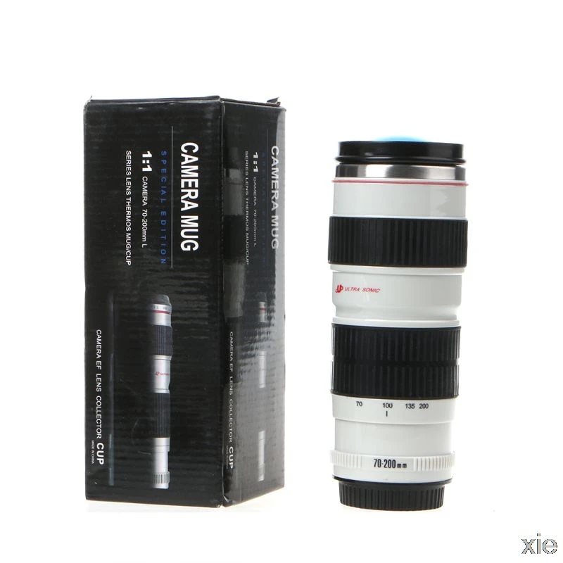 Портативная камера в форме объектива термос EF 70-200 мм кружка для напитков кофейная чашка 400 мл