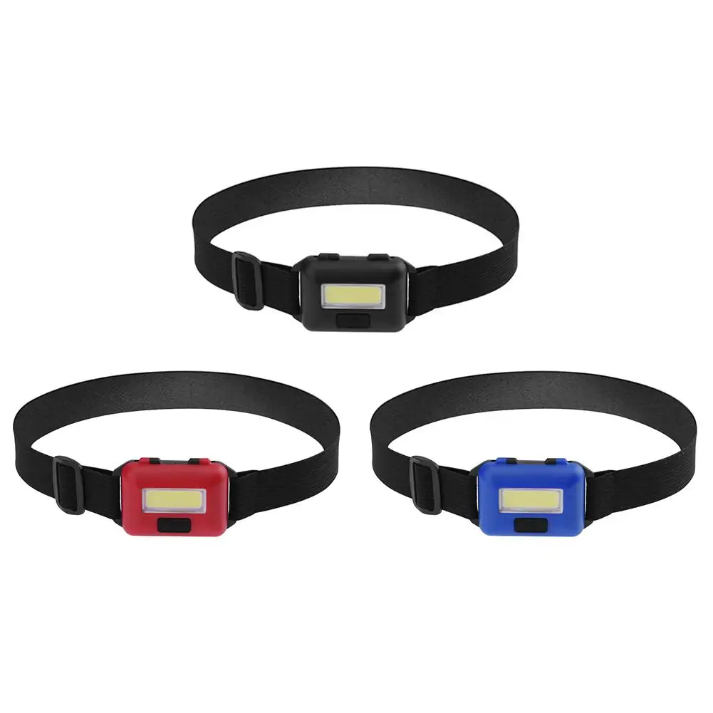 Lantern Headlight Battery Waterproof Outdoors Portable Mini Camping COB LED 3-Modes