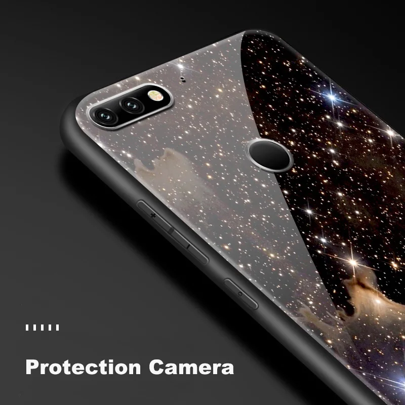 Роскошные Чехлы из закаленного стекла для huawei Enjoy 9s Honor 7A Pro 7C 7X 8A 8X9 10 Lite Magic 2 Play mate 20 Pro Nova2 3 4 Soft Funda