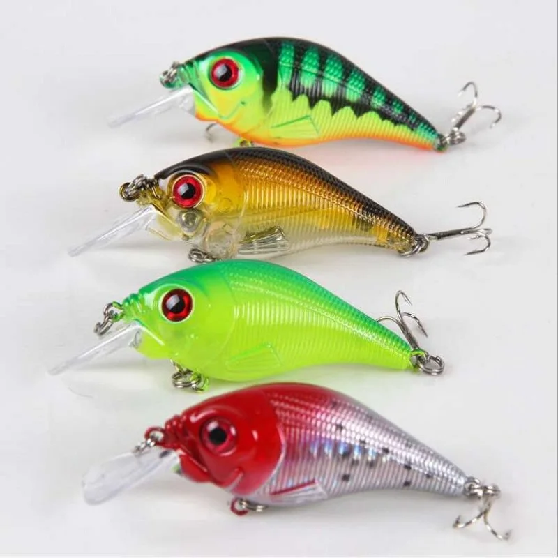 

Fishing Lure Minnow Fat Crankbait 7.7cm 10.5g Topwater Wobbler Artificial Hard bait with Treble Hooks Fishing Tackle pesca