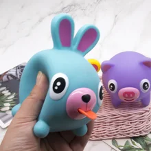 Poupée de pincement de la langue et de la musique pour enfant, jouet de décompression, Animal, anti Stress