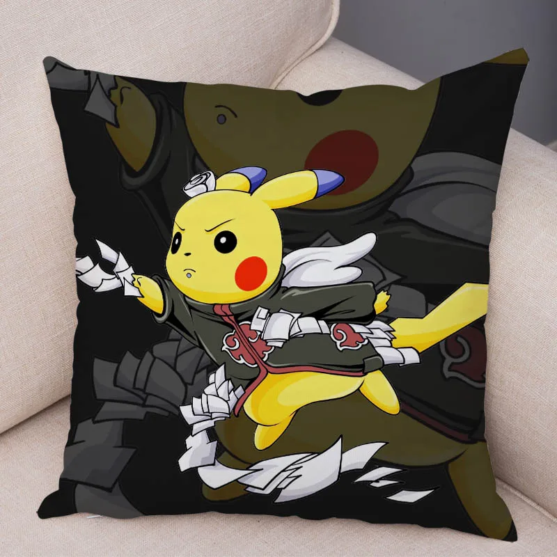 Забавный Pikachu Cos японский аниме Наруто наволочка для подушки Декор милый мультяшный Покемон наволочка для дивана автомобиля домашняя плюшевая наволочка - Цвет: 24