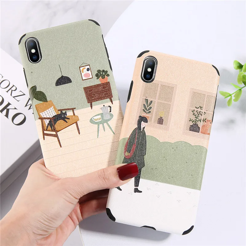 Ультратонкий чехол Moskado для iPhone X XR XS Max мультяшный 3D-чехол с кошкой девочек мягкие