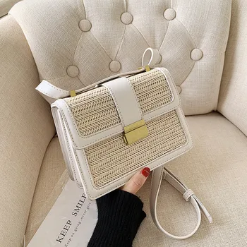 

2020 Summer Beach Bag Crossbody Bags Lady Travel Purses and Handbags Female Shoulder Messenger Bag Small Straw Bags For Women