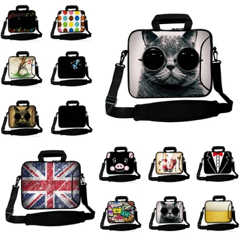

Neoprene Handle Bag Messenger Briefcase 10 12 13 14 15 17 15.6 13.3 11.6 inch Notebook Chromebook PC Carry Bag Cover Pouch 2020