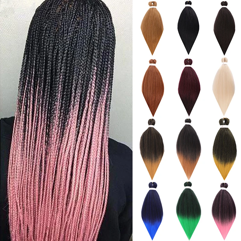 DIANQI-Cabello sintético africano para mujer, largo, 26 pulgadas, trenzas afro jumbo, ombre, trenza falsa