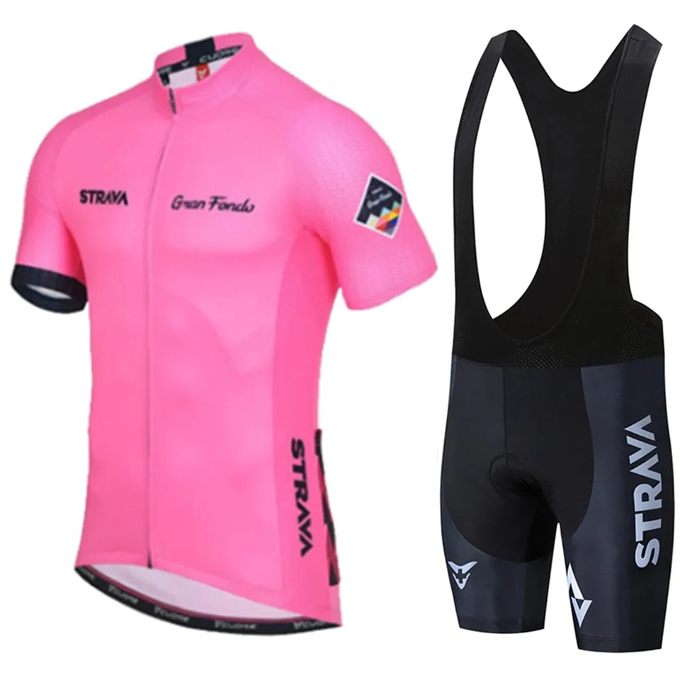 2019 STRAVA Pro verano equipo de ciclismo Jersey juego bicicleta ropa transpirable los hombres camisa manga corta biciclet |