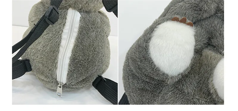 Mother and Kids Koala Bear Plush Backpack Toys Animals Key Phone Coin Purse Bag Dolls Gift for Kids Friends 2020 New Arrival  (13)