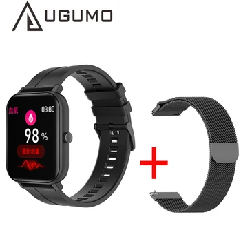 

UGUMO F22 Smart Watch Women Customize Dial Full Touch Ultra-thin Body Heart Rate Waterproof Smartwatch Men for for Android IOS