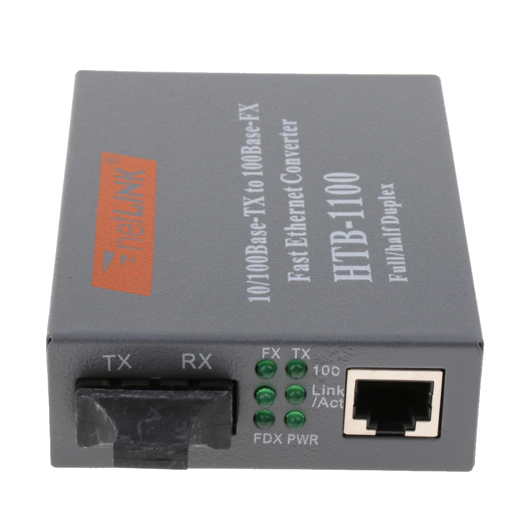 100 Мбит/с Внешний Ethernet медиаконвертер многомодовый двухволоконный приемопередатчик