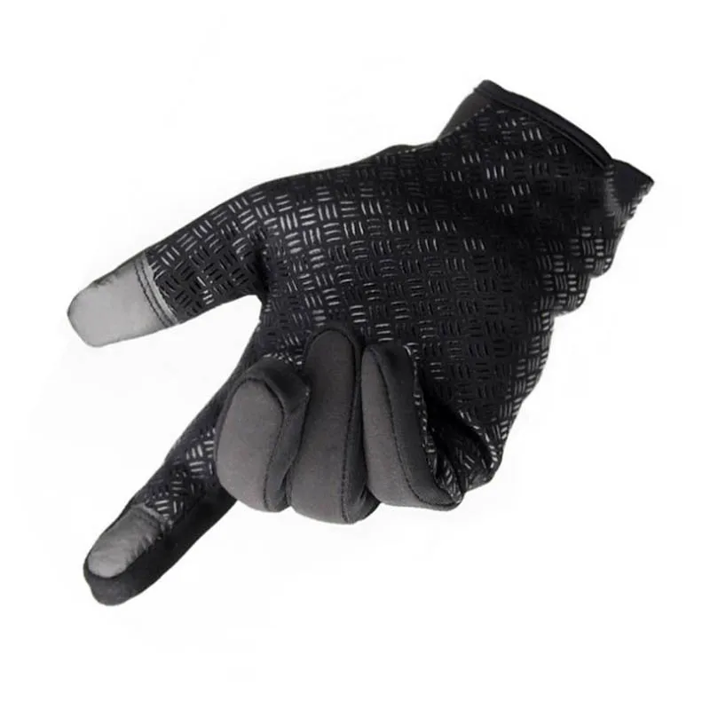 Calymel Windstopers Gloves Anti Slip Windproof Thermal Warm Touchscreen Glove Breathable Tactico Winter Men Women Zipper Gloves