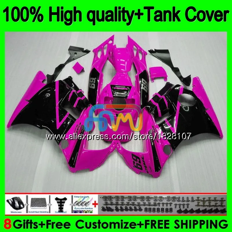 Ярко-розовый черный F2 Обтекатели+ майка для HONDA 600CC CBR 600F2 CBR 600 FS 91 92 1991 1992 1BS. 222 CBR600 F2 CBR600F2 93 94 1993 1994