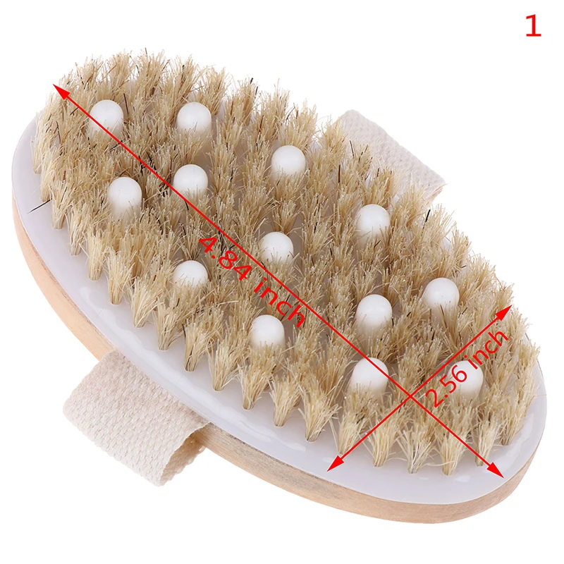 1 x Body Brush Exfoliating Bath Brush Back Scrubber Back Brush Body Scrub Bath Brush - Color: N1