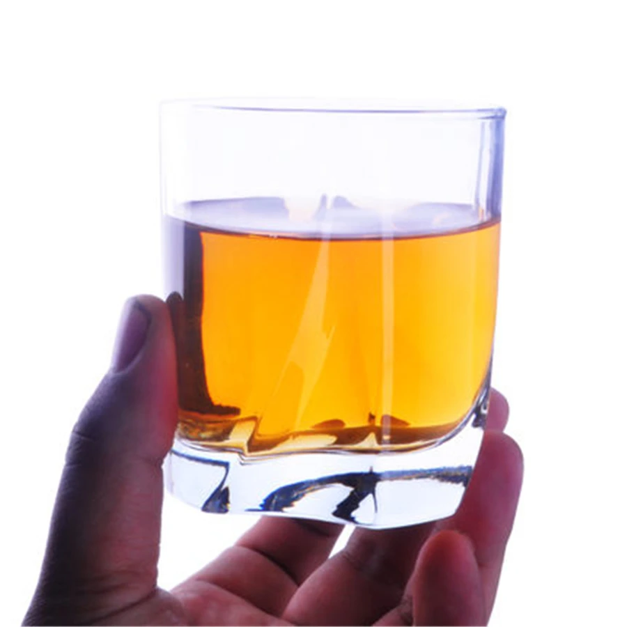 

6 Piece Classic Glass Mug Cup For Coffee Personalized Glasses Whiskey Mugs Water Fincan Home Transparent Juicer Cup Tea LZI016