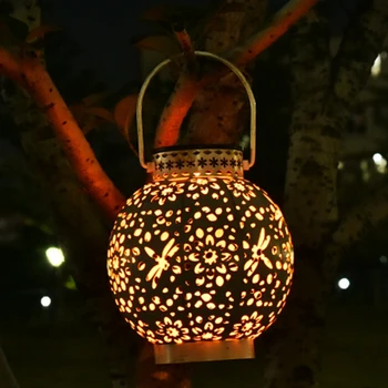 

Solar Lantern Lights Outdoor Hanging Garden Lantern Metal Waterproof Solar Garden Lamp Led Solar Lantern Lamp