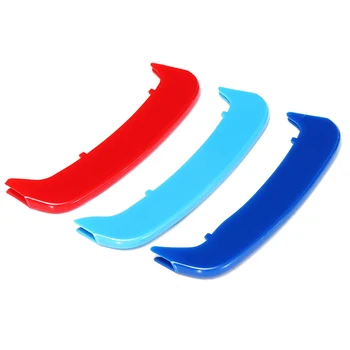 

3 Colors Set Racing Grille Fits For BMW 3 Series E46 1997-2001 Kidney Grille Grill Cover Stripe Clip