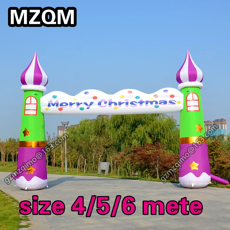 Надувная Рождественская Арка наружная надувная Рождественская Арка замка, надувной navidad