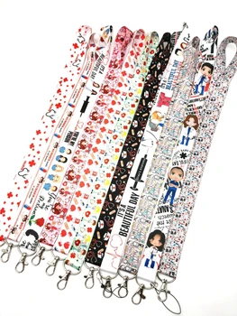 

Hot Sale! Doctors nurse Lanyard Neck Strap Card Bus ID Holders With Key Chain