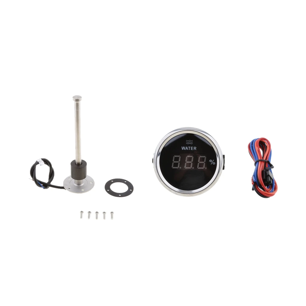 Stainless Steel Digital Water Level Gauge&Oil Water Level Gauge Sensor for Marine Car RV