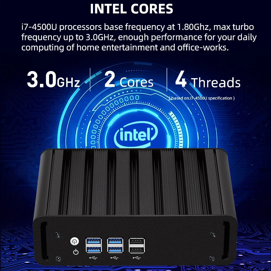 HLY Мини ПК Intel Core i7 4500u i5 i3 2955U Windows 10 7 Linux VGA HDMI 8xusb микро безвентиляторный мини