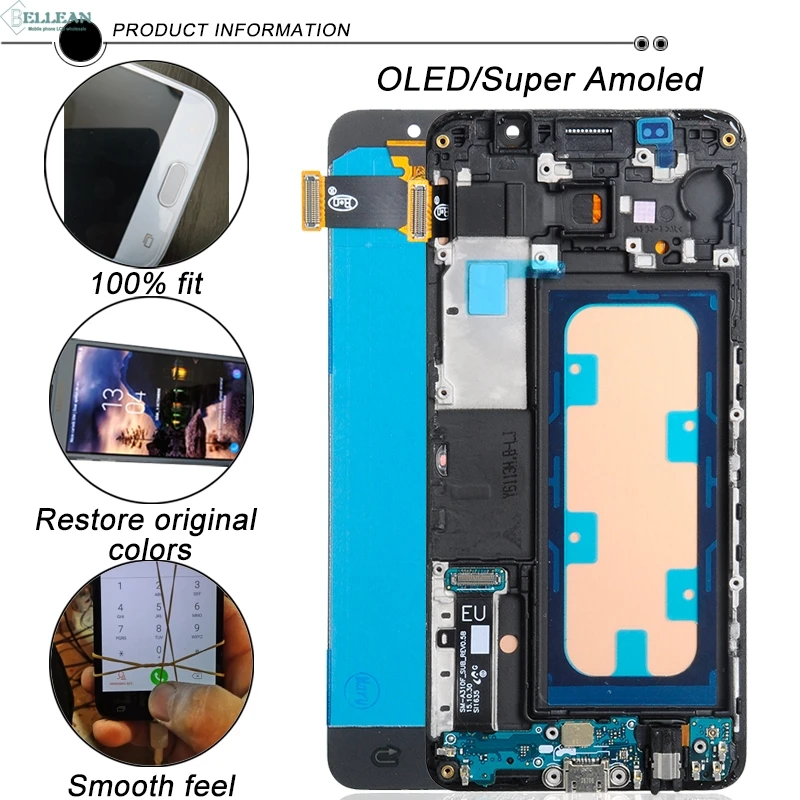 Продвижение Dinamico A3 ЖК Дисплей для samsung Galaxy A310 с ЖК-дисплеем с кодирующий преобразователь сенсорного экрана в сборе A310F Дисплей с рамкой