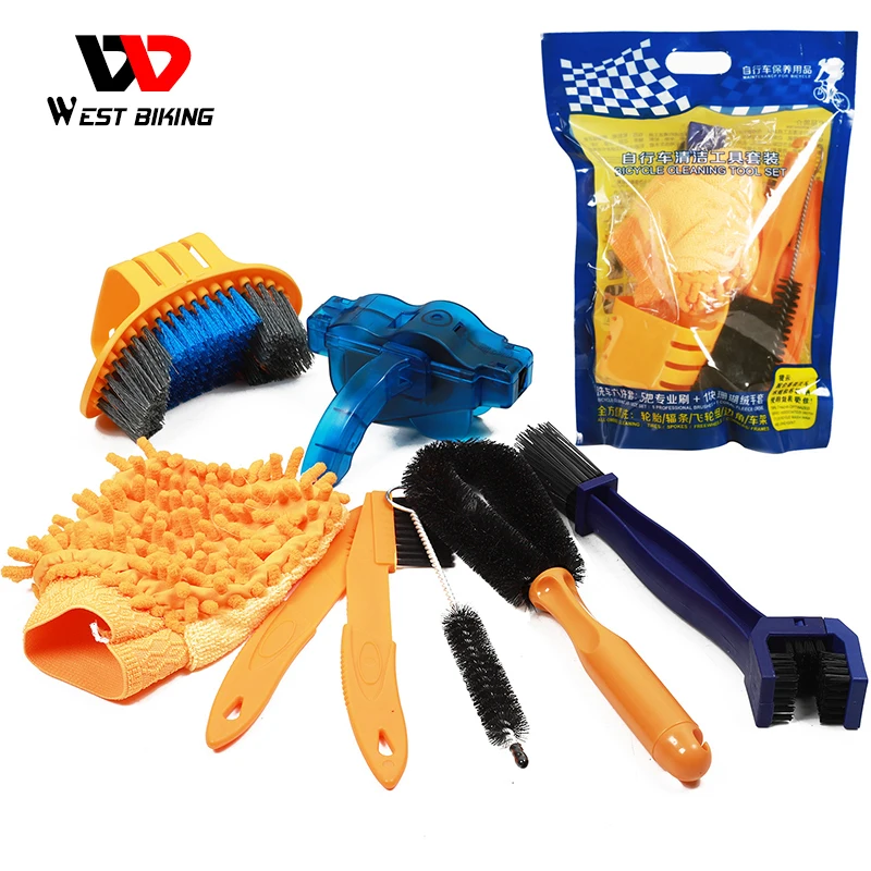 Bicycle Cleaning Kit Cycling Cleaning Brushes Wash Tool Kit for Mountain Bike 