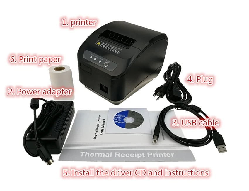 mini printer for laptop High quality original Auto-cutter 80mm XP-Q200II Thermal Receipt Printer Kitchen/Restaurant printer POS printer best portable photo printer for iphone