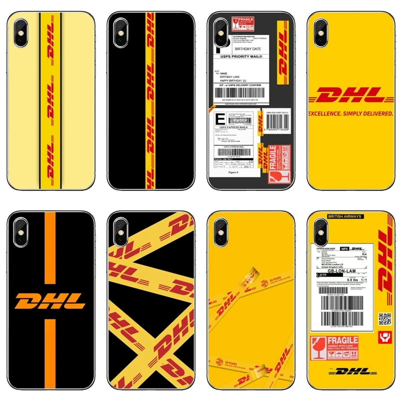 Силиконовый чехол для телефона экспресс-этикетка DHL Huawei P20 P30 P40 Pro P10 P9 Lite Y5 Y6 Y7 Y9 P