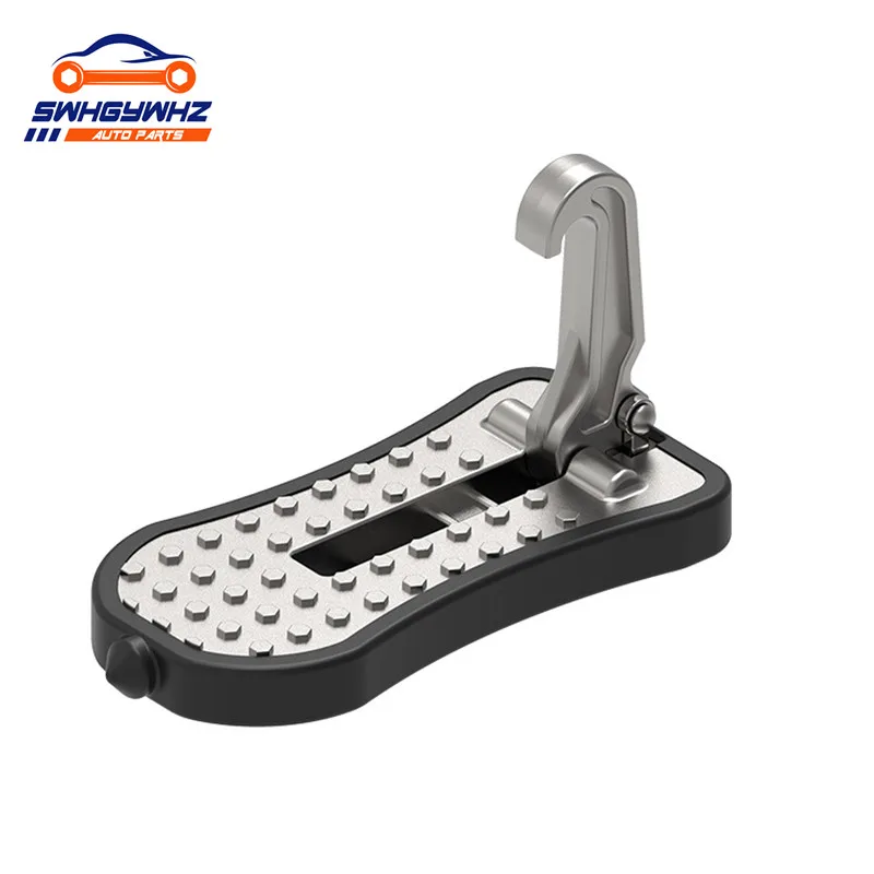 Folding Car Door Step Universal Latch Hook Mini Auxiliary Foot Pedal Aluminium Alloy Safety Hammer For Jeep Accessories | Автомобили и