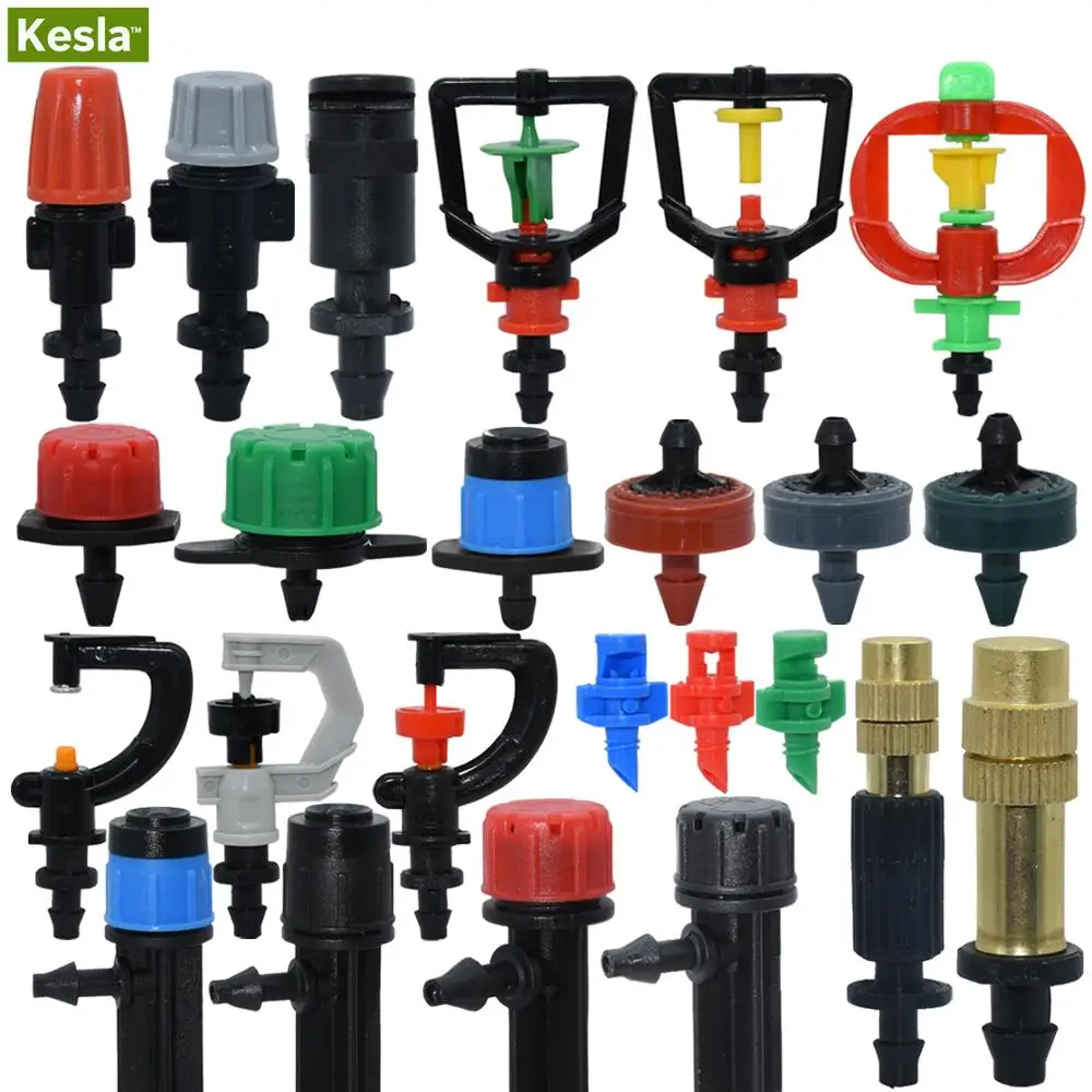 

KESLA Greenhouse Watering Sprinkler Dripper Drip Irrigation Garden Adjustable Mist Emitters Stake Micro Spray Rotating Nozzle