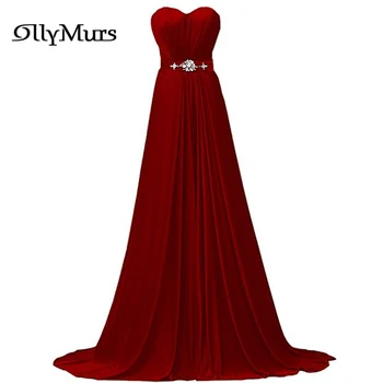 

Sexy Strapless Evening Dress LR954 Shining Cystal Long Robe De Soiree Plus Size Evening Dresses A Line Evening Gowns 2020