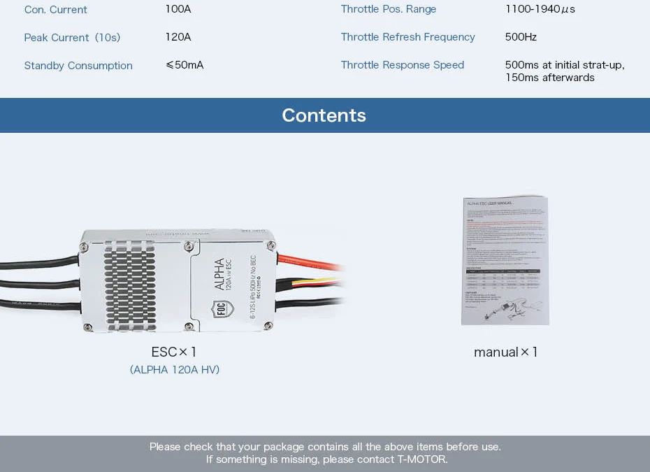 T-motor ALPHA 120A HV ESC для мультироторного квадрокоптера БПЛА RC дроны умное управление и отзывы о данных