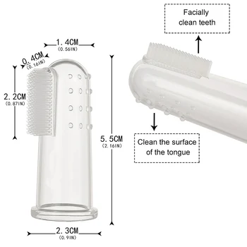 

Silicon Toothbrush+Box Baby Finger Toothbrush Children Teeth Clean Soft Silicone Infant Tooth Brush Rubber Cleaning Baby Brush