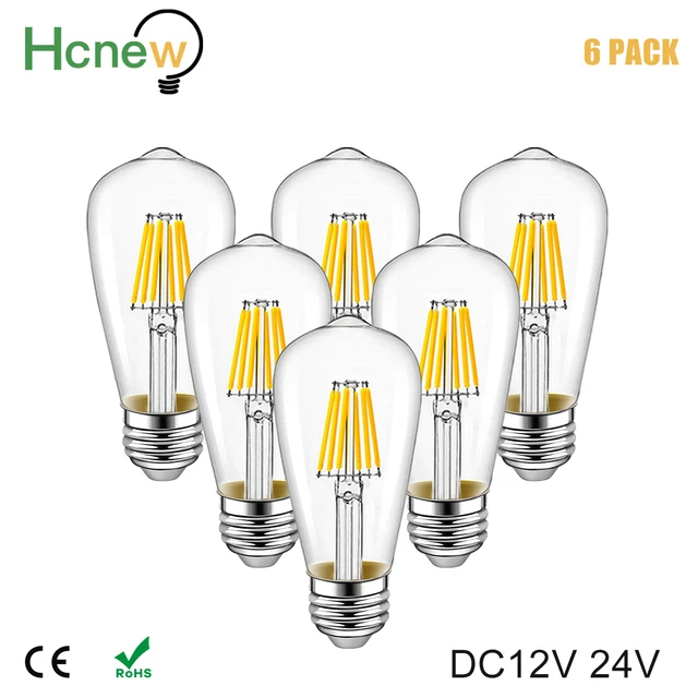 Best LED Filament Lamp E27 12V 24V LED Light Bulb A19 St58 4W E27