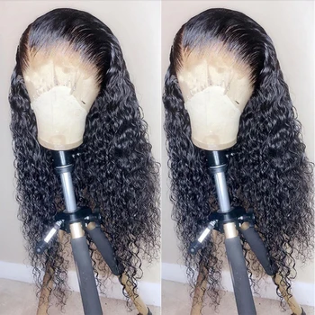 

Peruvian Kinky Curly Human Hair Wig Pre Plucked Glueless 13x4 Lace Frontal 100% Human Hair Wigs Jarin Remy Hair Bulk Sale