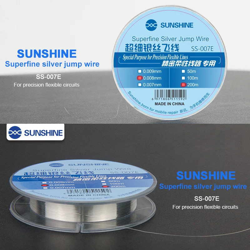Супертонкая Серебряная Перемычка sunshine медная Летающая проволока изоляция для