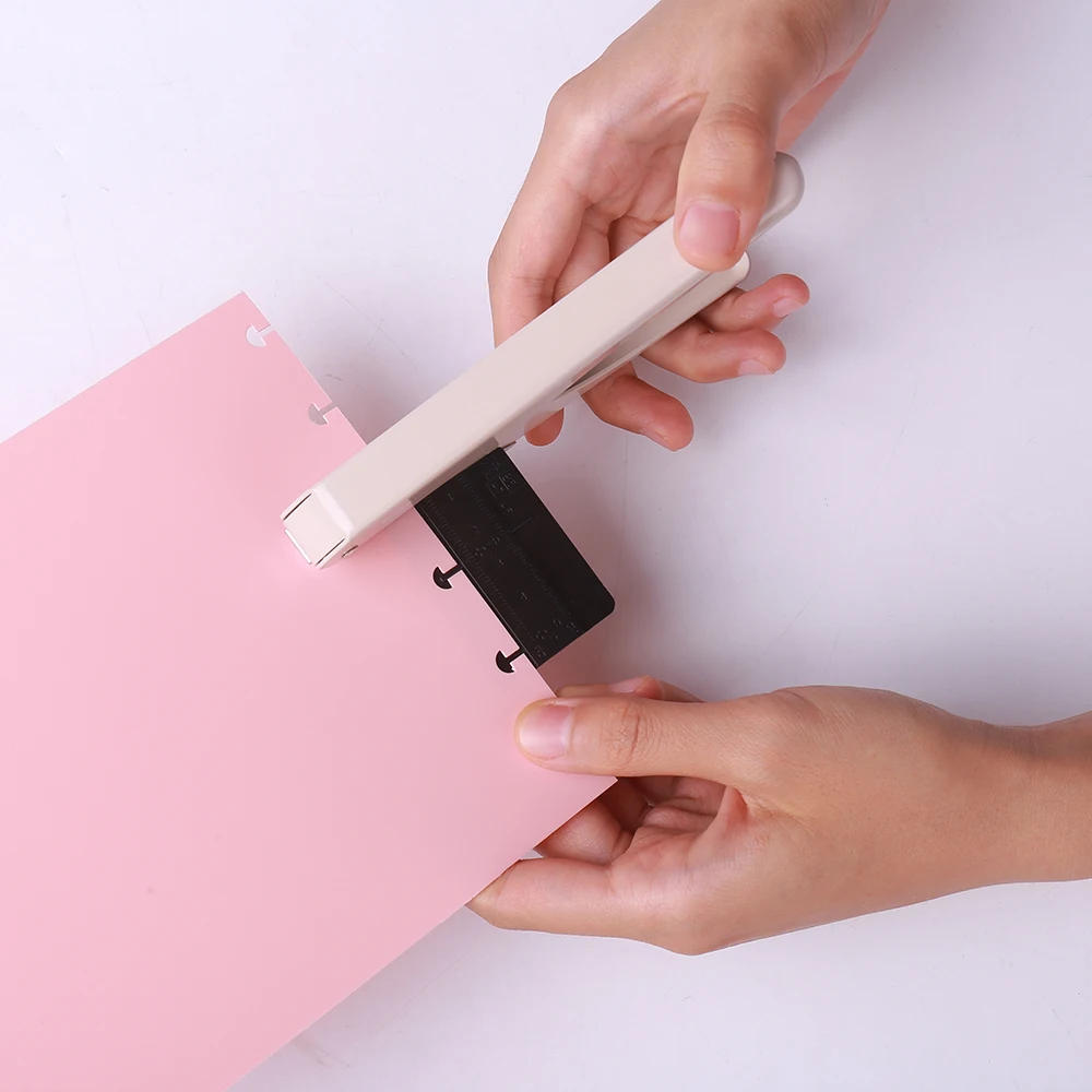 Серебряный/Розовый дырокол для перфорации бумаги Резак Перфоратор с отрывными листами бумажный-отрезной Пробивной станок бумажный офис