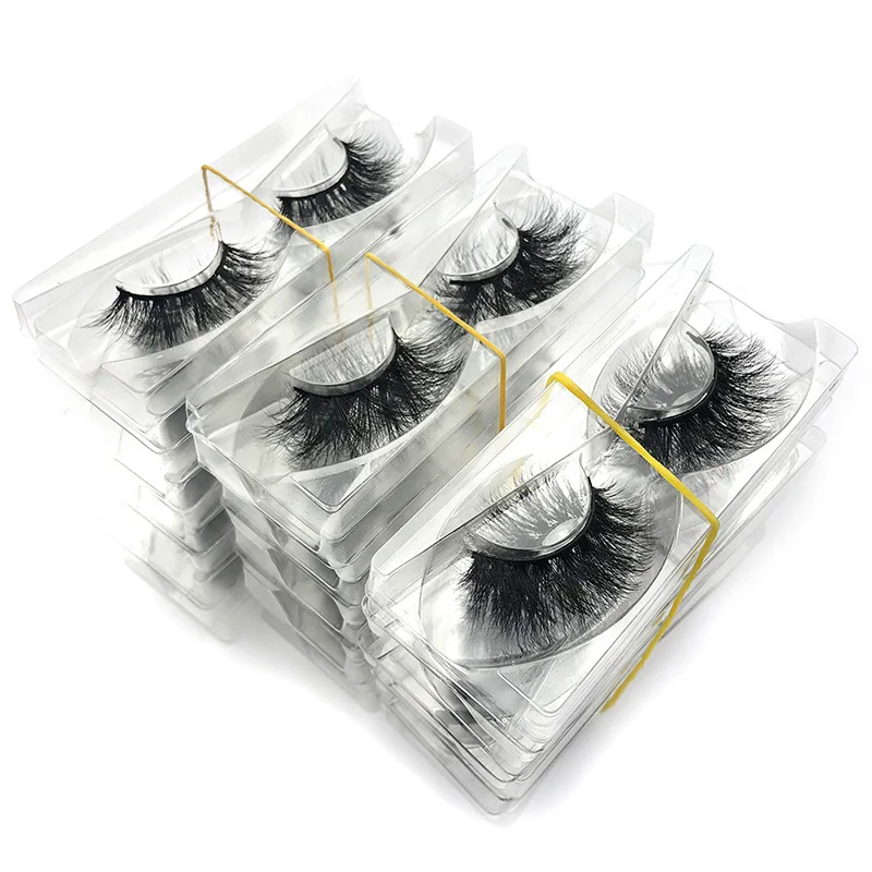 25MM Wholesale Eye lashes Handmade 5D Eyelashes In Bulk Makeup Thick Dramatic Long False Eyelash Extensions Mix 10/20/30 Pairs