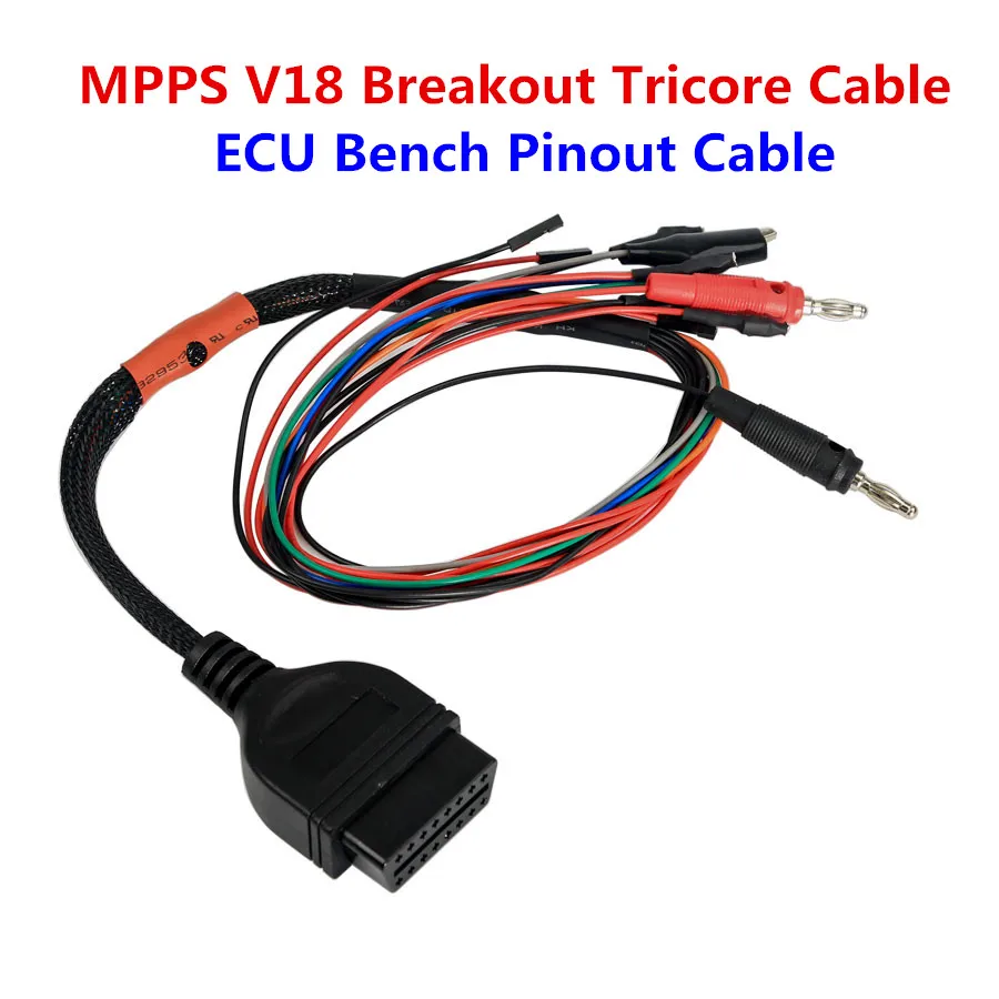 Tricore Cable MPPS V18 ECU чип тюнинг автомобильный инструмент Основной+ TRICORE+ MULTIBOOT с Breakout Tricore кабель MPPS 18/V16 для EDC15 EDC16 EDC17 - Цвет: Tricore Cable