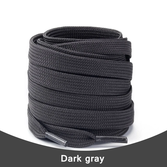 1Pair Sneakers Shoelaces Shoes Accessories Laces for Shoes Unisex Flat Shoe Laces Shoe Strings Shoelaces  Af1 Dark Grey