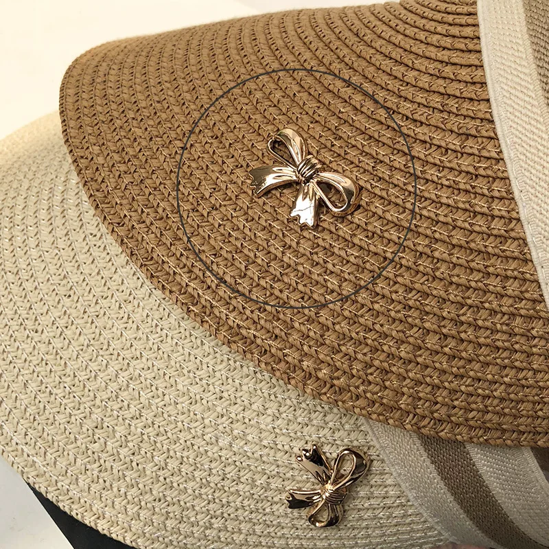 Summer empty top Korean version of grass hat women travel holiday leisure sun hat beach hat sun hat sun hat tide