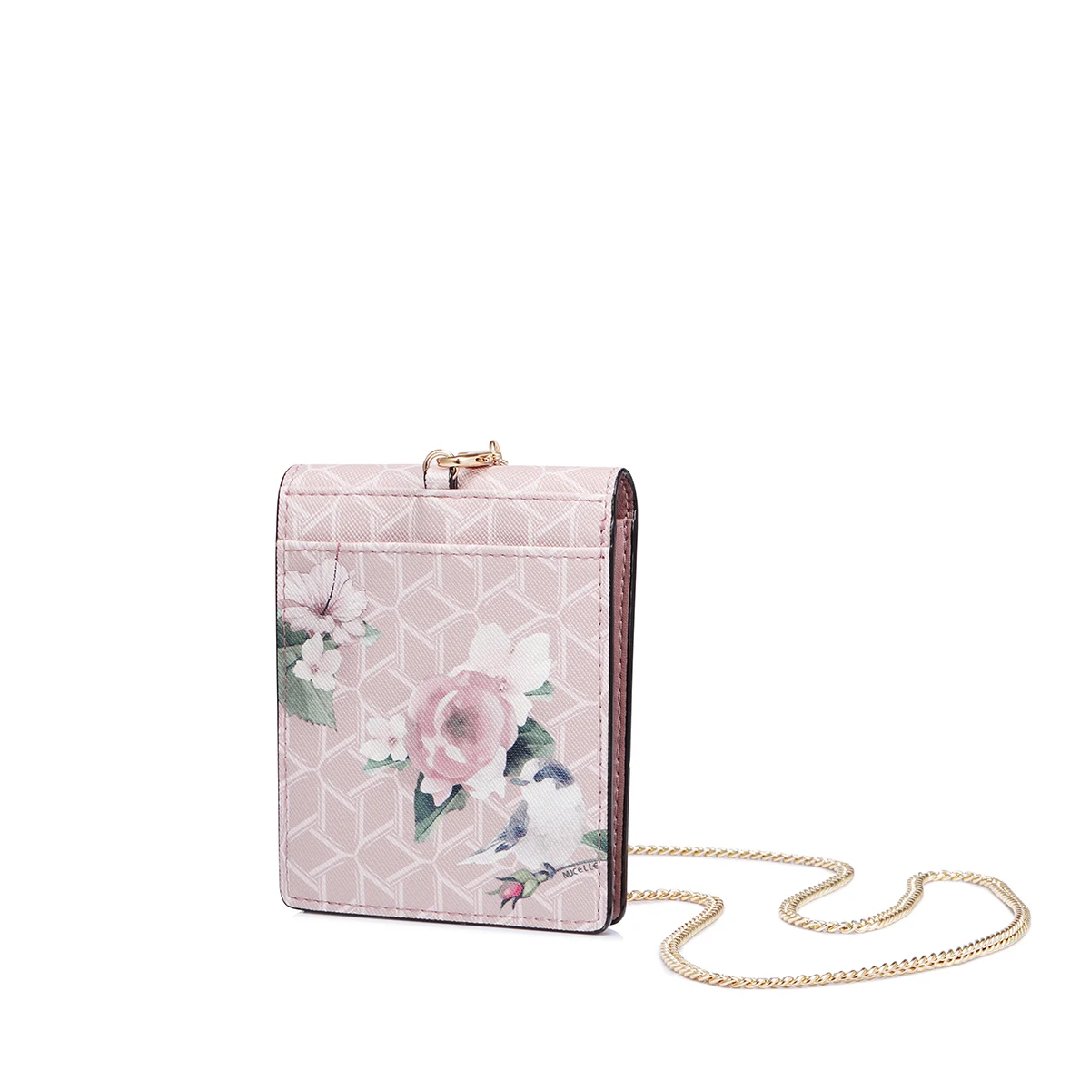 

Fashion Brand PU Leather Ladies Coin Purse Printing Flower Chains Women's Wallets