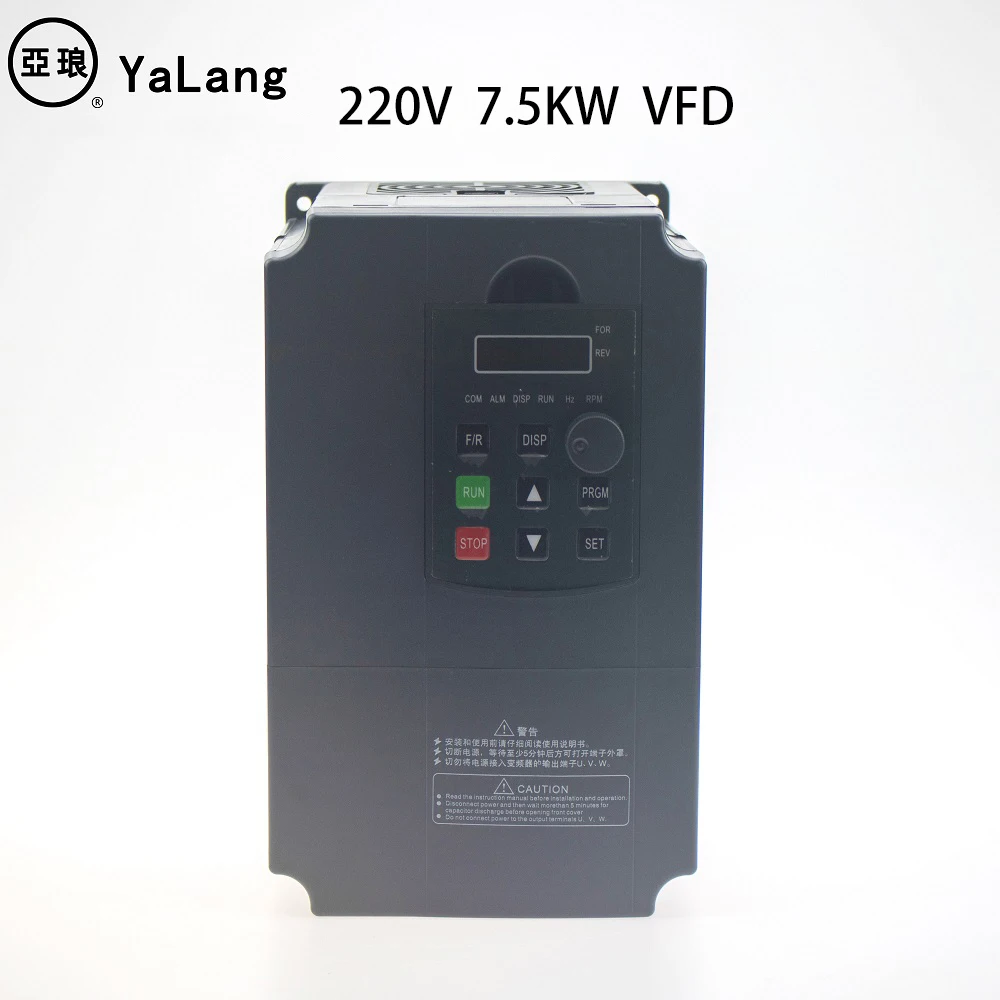 7.5KW VFD 220 кВт 220 В VFD инвертор 3 кВт 4 кВт преобразователь частоты 1P вход 3P выход в для ЧПУ мотор шпинделя - Цвет: 7.5KW VFD