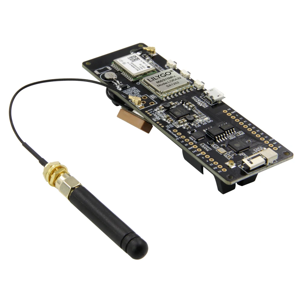 LILYGO®TTGO T Beam V1.1 SX1262 LORA 868/915 МГц ESP32 WiFi беспроводной Bluetooth модуль GPS Φ IPEX 18650 Держатель